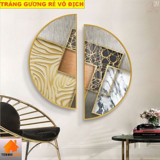 [RẺ VÔ ĐỊCH] Xả 5mẫu tranh tráng gương bán nguyệt rẻ vô địch tranh treo tường canvas hoặc tranh decal không thể sánh kịp