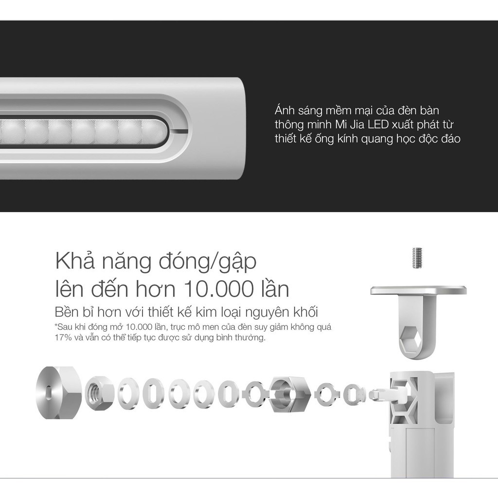 Đèn bàn thông minh kết nỗi MiHome Xiaomi Desk lamp Mi LED Bản Quốc tế MUE4087GL  - Minh Tín Shop