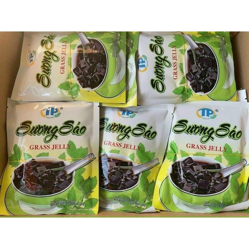 Combo 5 gói Bột Sương Sáo Đen/ Sương Sáo Trắng Grass Jelly Thuận Phát