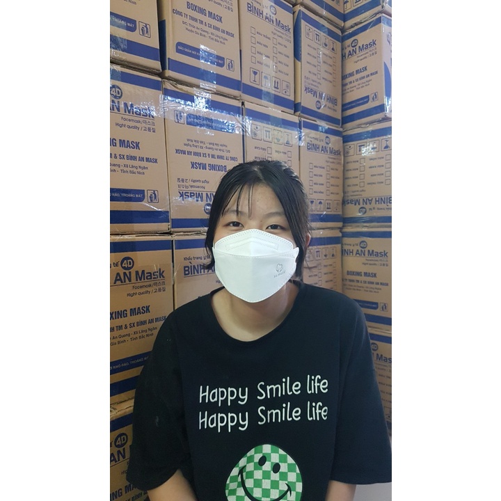 Khẩu trang Y tế Bình An Mask 4D BA94 công nghệ Hàn Quốc thùng 300 chiêc