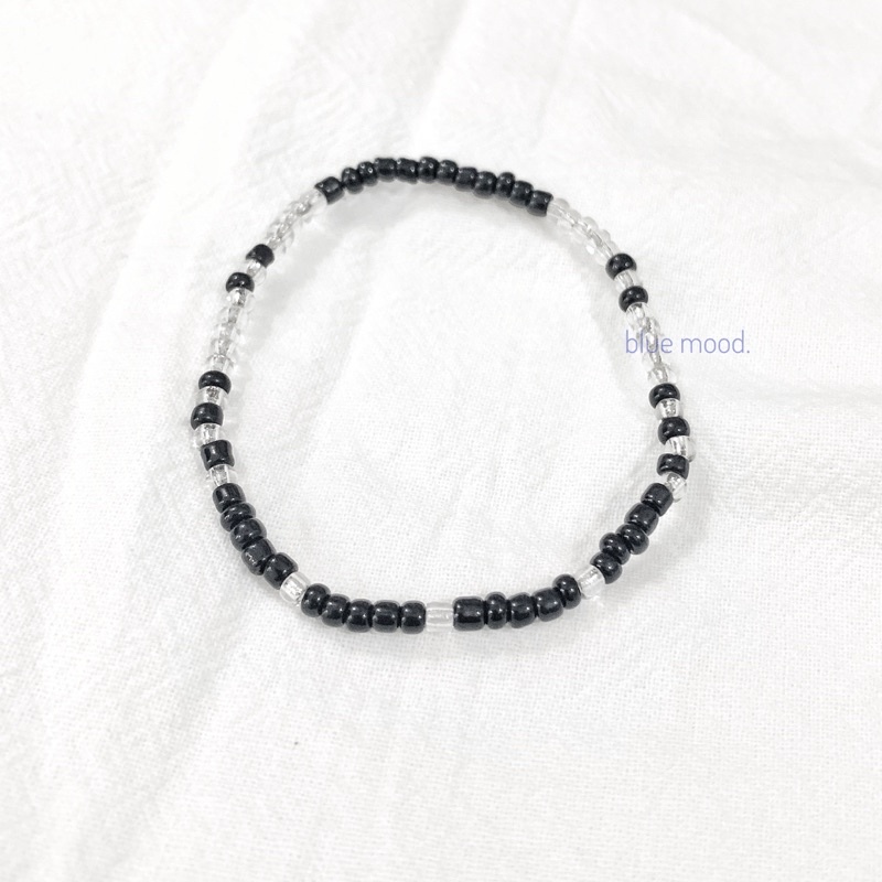 Vòng tay handmade hạt cườm Black Inspired Jaehyun NCT
