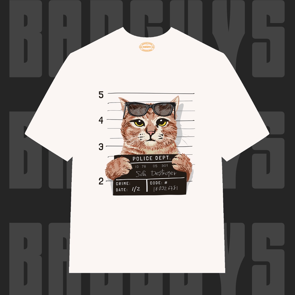 Áo thun Unisex Mèo Meow 100% Cotton Cao Cấp BGS088 - Local Brand Bad Guys Chính Hãng