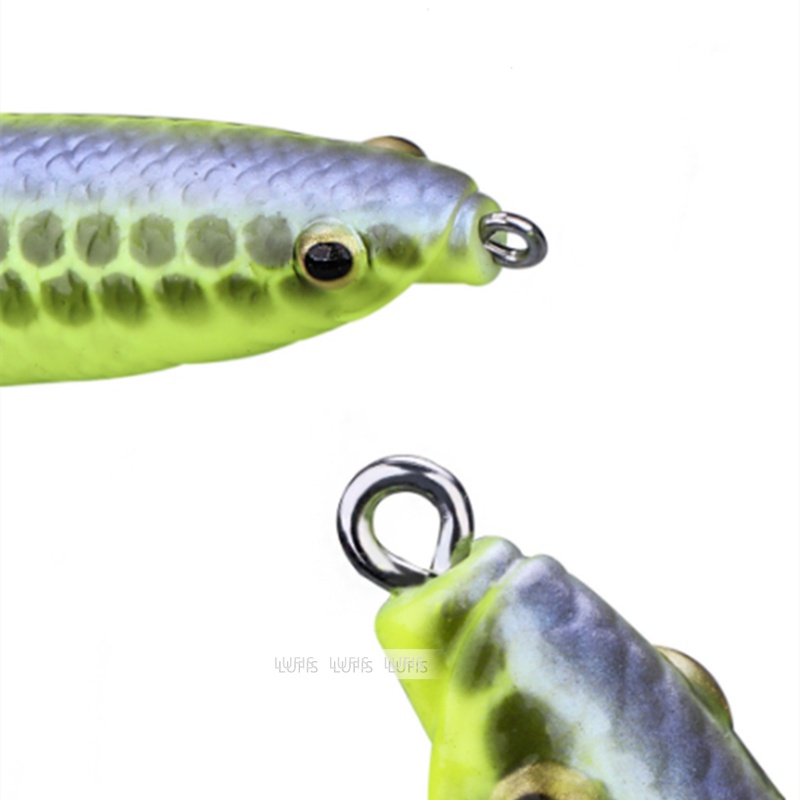 Mồi câu cá giả hình ếch 3D bằng nhựa mềm 13.5g