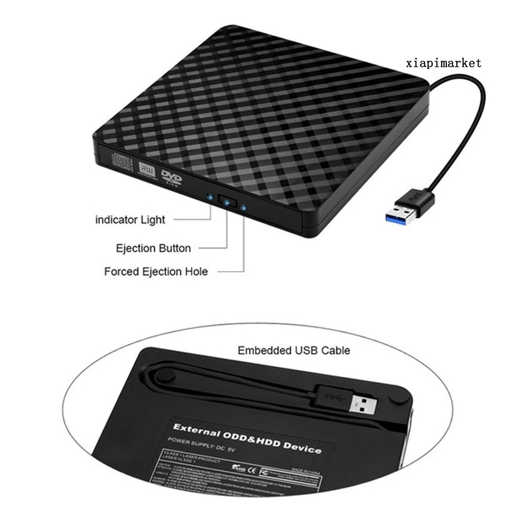 LOP_USB 3.0 External CD-ROM DVD-RW VCD Player Optical Drive Writer for PC Computer