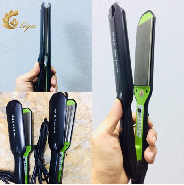 máy duỗi tóc cao cấp 5 sao pro xanh