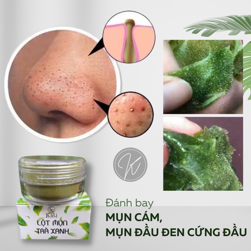 Lột Mụn Trà Xanh Thiên Nhiên . Đánh Bay Mụn Cám , Mụn Đầu Đen, Không Hệu Quả SHOP Hoàn Lại