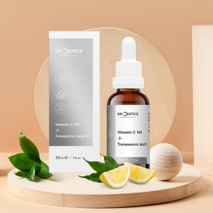 Serum Vitamin C 16% + Tranexamic Acid 3% DrCeutics Sáng Da, Chống Lão Hoá, Mờ Thâm Nám