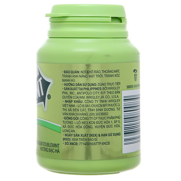 Kẹo Singum Doublemint Cool Hũ 58.4g - Giúp hơi thở luôn thơm mát