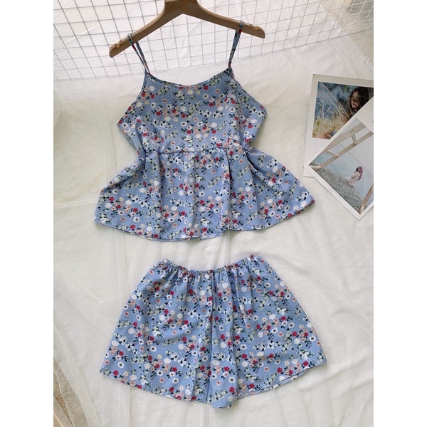 Bộ voan lụa mặc nhà mát | BigBuy360 - bigbuy360.vn