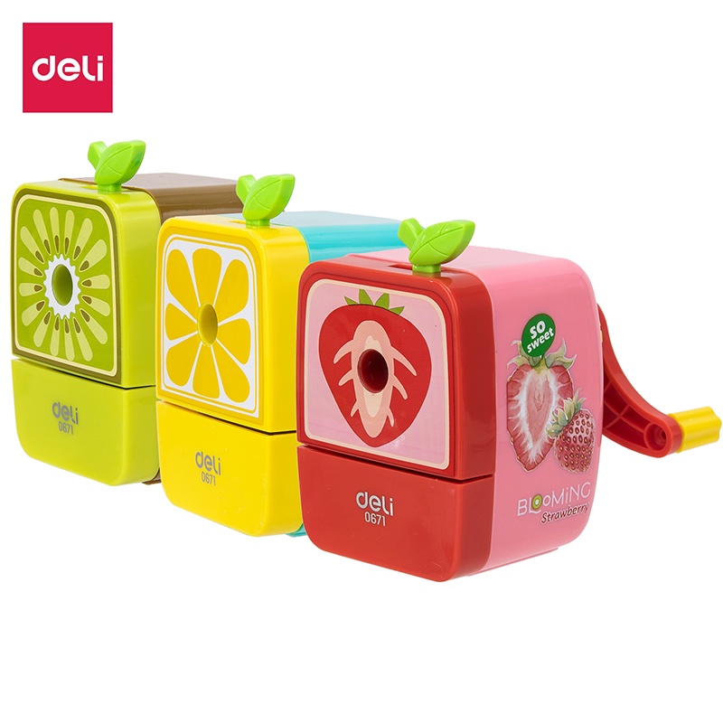 Gọt bút chì xoay DELI E0671 màu sắc ngẫu nhiên