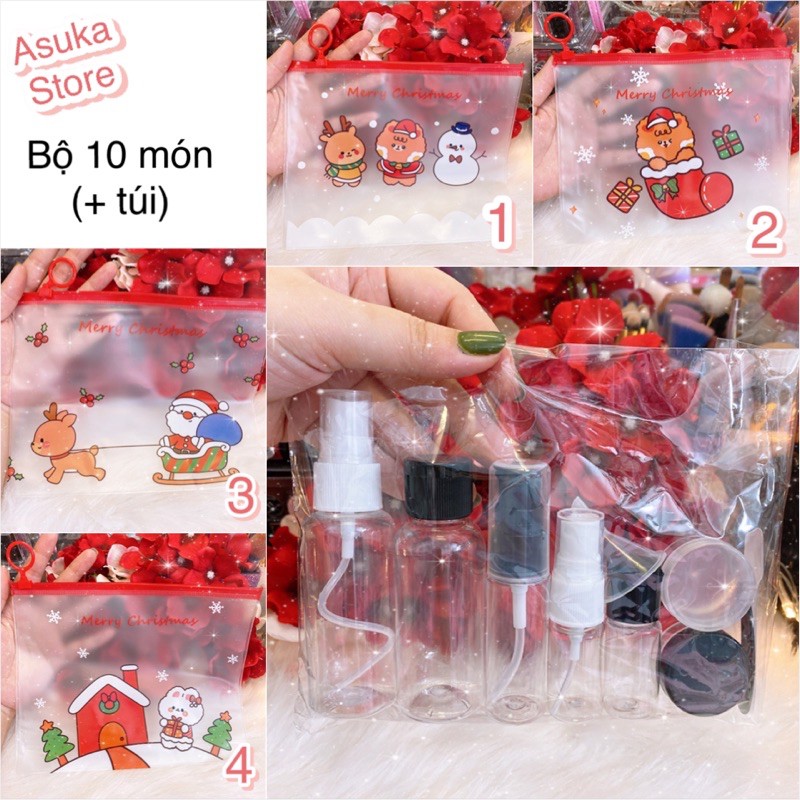 Bộ chiết mỹ phẩm du lịch tiện lợi 7 món