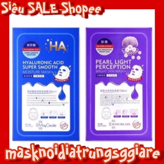 Ha maycrate | mặt nạ cấp ẩm trắng da tím xanh ha maycreate | 20 miếng/hộp