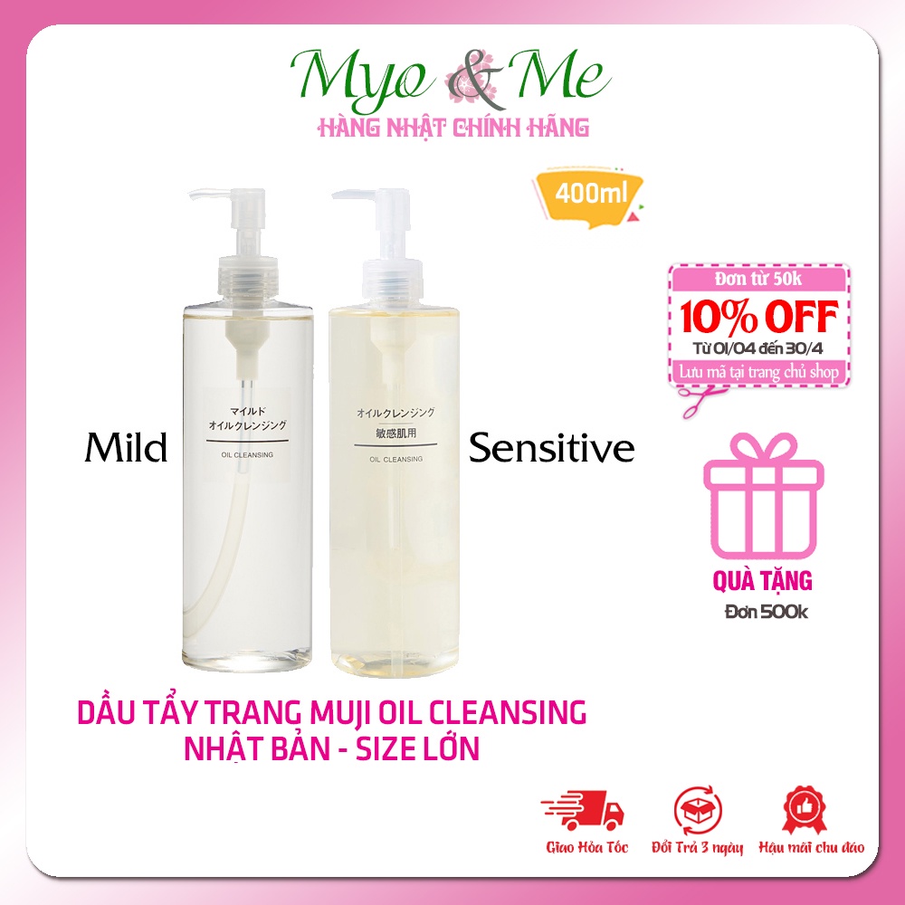 Dầu tẩy trang Muji Oil Cleansing Nhật Bản size lớn 400ml