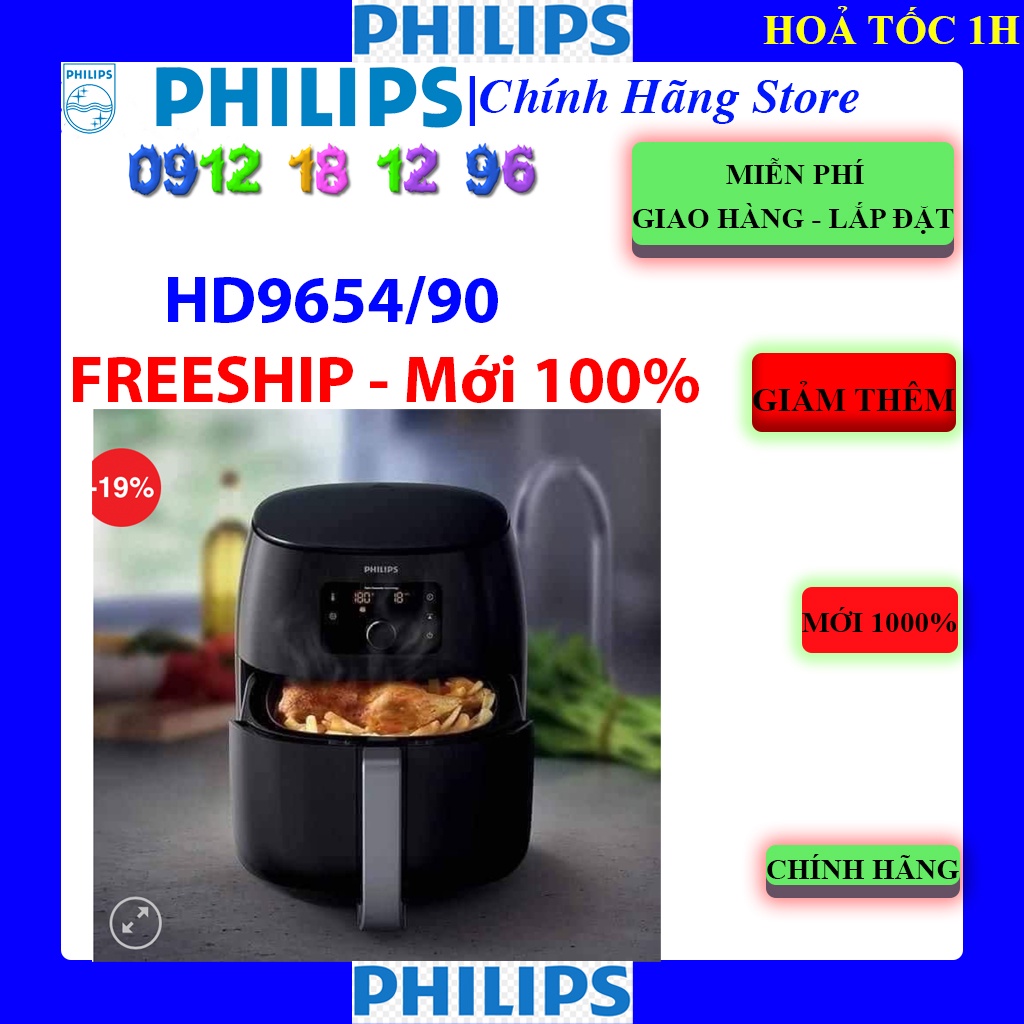 [PHILIPS HD9654] Nồi chiên không dầu Philips HD9654/90, HD9654/91