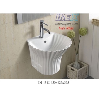 Chậu rửa mặt - Lavabo treo tường liền khối IM 1318