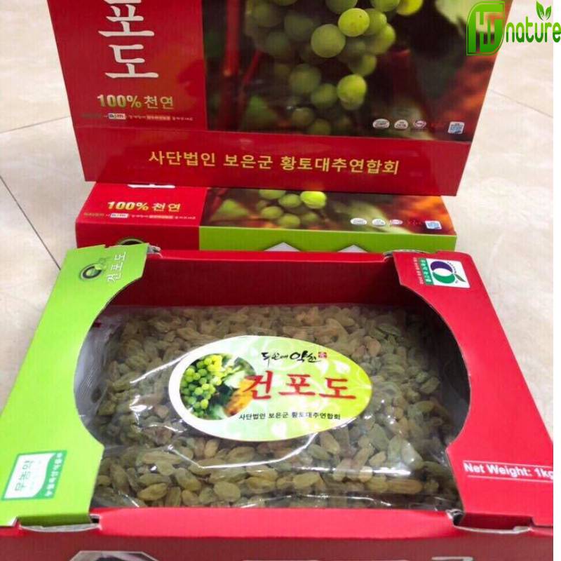 Nho khô Hàn Quốc Boeun Loess Jujube 800gr