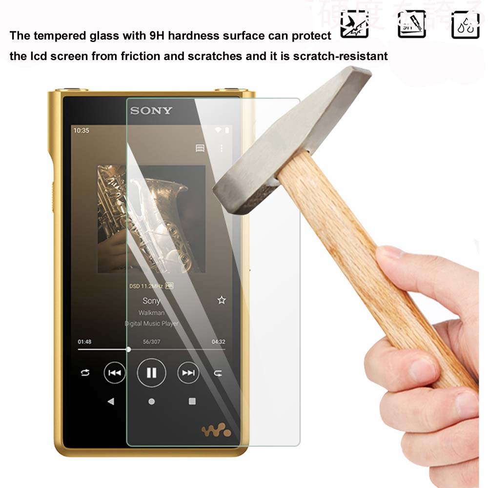 Kính Cường Lực 9H Chống Trầy Cao Cấp Cho Sony Walkman NW-WM1AM2 WM1A M2 NW-WM1ZM2 WM1Z M2