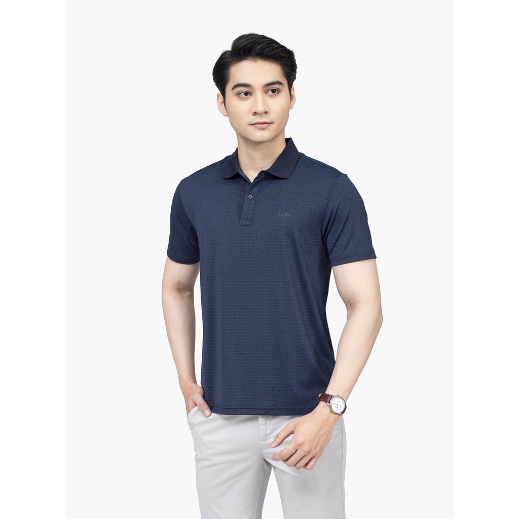 Áo thun polo nam Aristino APS059S2 phông ngắn tay có cổ bẻ dáng suông nhẹ trơn màu vải polyester thể thao mềm mại