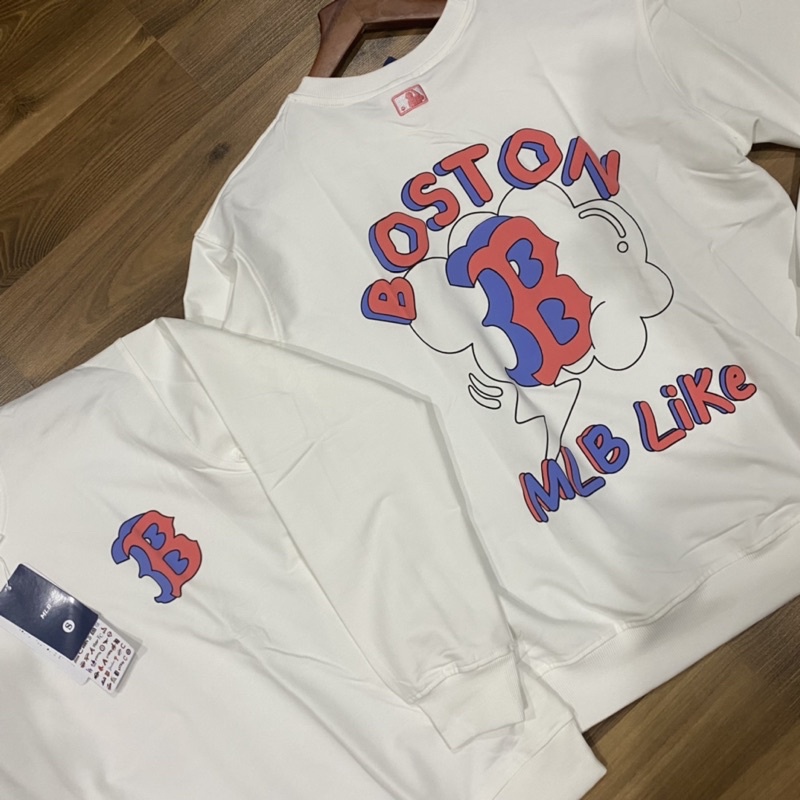 |ẢNH THẬT| ÁO NỈ TAY DÀI , LOGO BOSTON