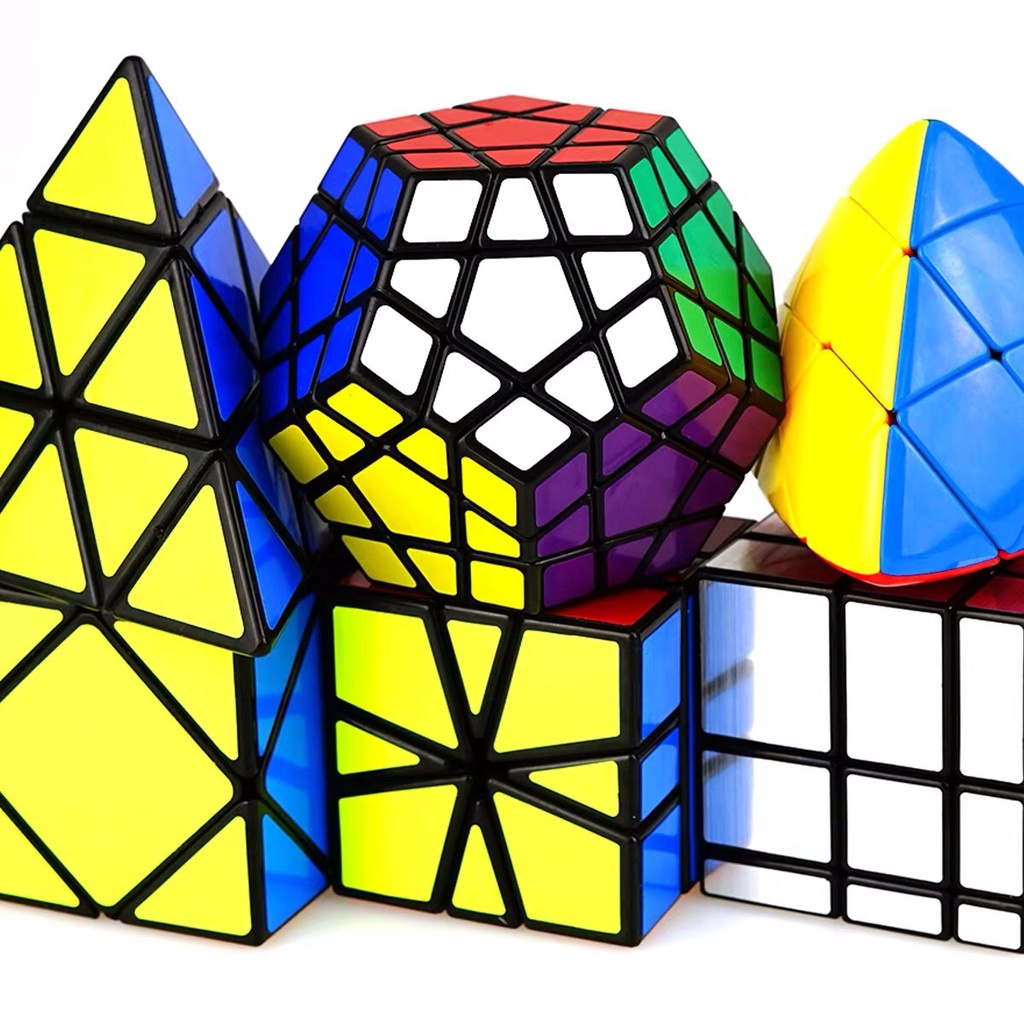 Combo Bộ 11 Rubik 2x2, 3x3, 4x4, 5x5, Megaminx, Pyraminx, Skewb, Ivy, Axis, Windmill, Fisher