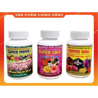 COMBO 3 PHÂN BÓN SUPER CANXI - SUPER KALI - SUPER MAGIE