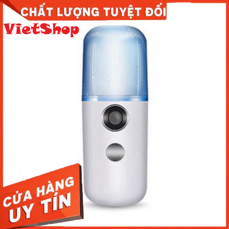 Xông Mặt, Xịt Khoáng Tạo Độ Ẩm Cho Da Mặt Nano Cầm Tay Di Động Siêu Tiện Dụng, Hot Trend 2020 - VietShop