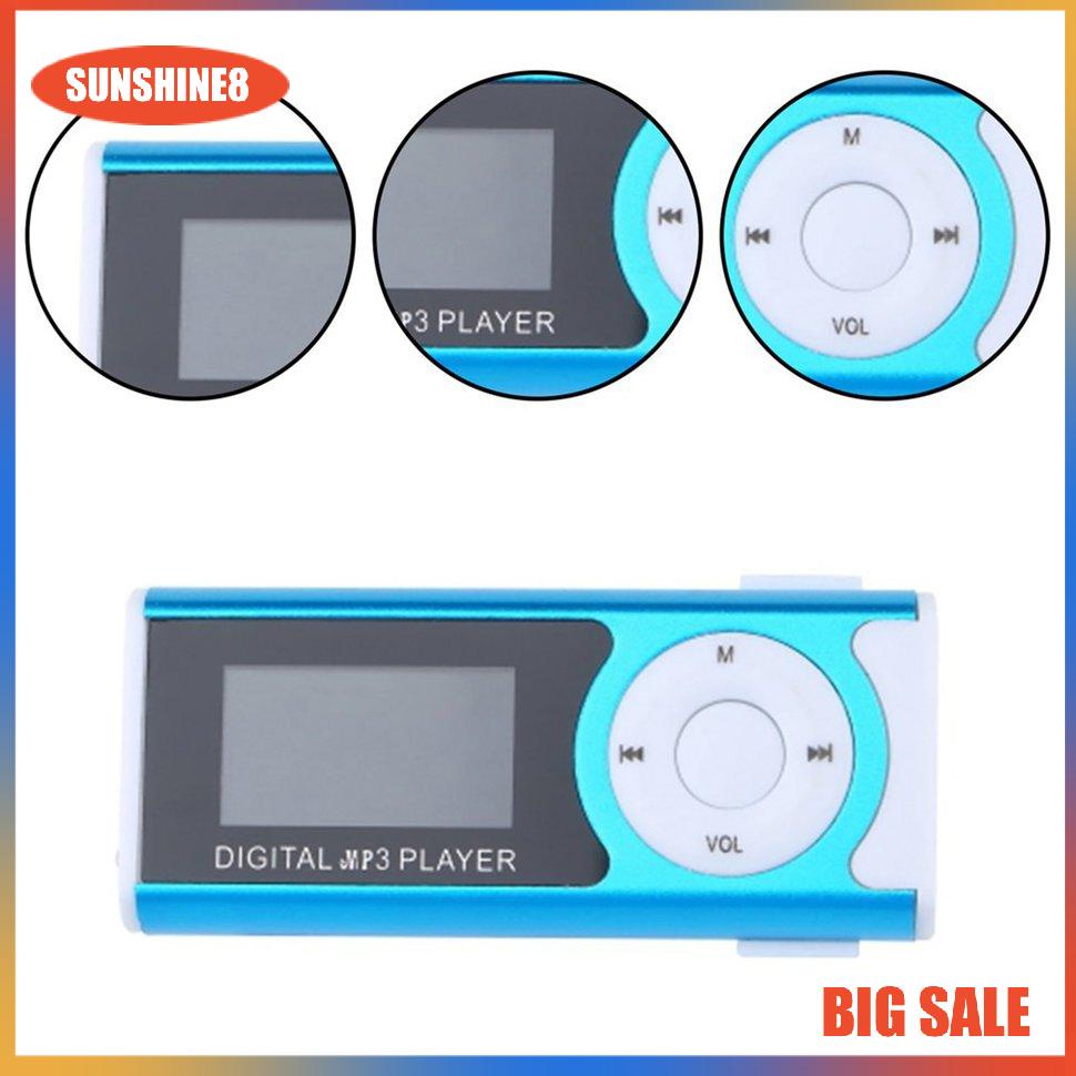 Máy nghe nhạc MP3 Mp3 màu xanh dương có kẹp tiện dụng
