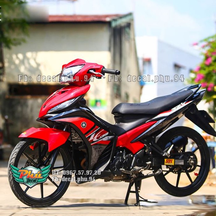 Tem rời Exciter 2011-2014 tem LC 2020 đỏ đen (V)