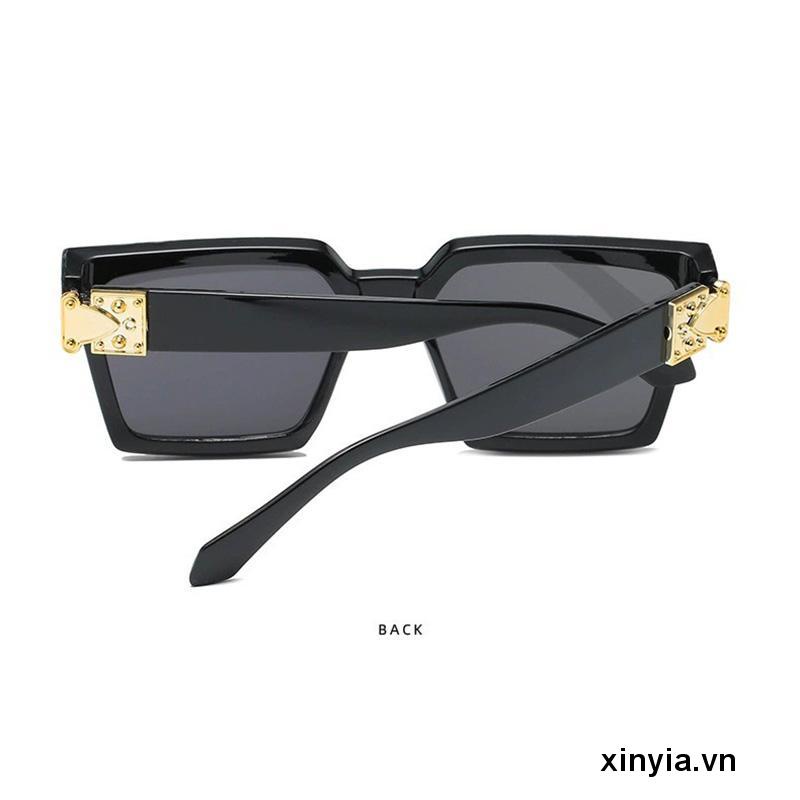 Kính Mát Gọng Vuông Phong Cách Cổ Điển Chống Tia Uv400 Cho Nam Nữ