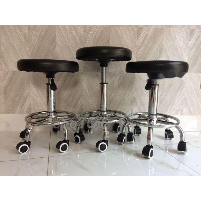 GHẾ MÚI NÂNG HẠ XOAY 360 ĐỘ 2 MÀU ĐEN, NÂU | BigBuy360 - bigbuy360.vn