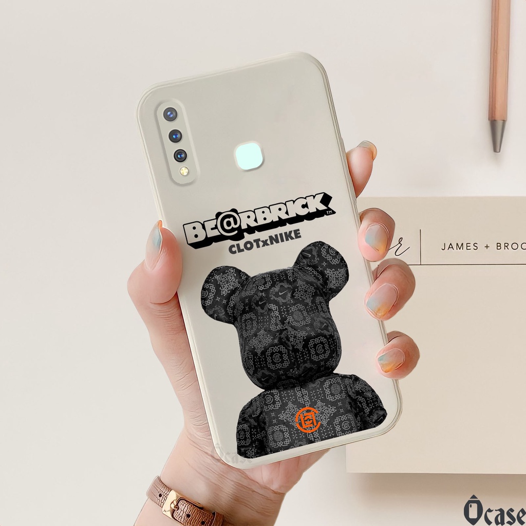 Ốp lưng Vivo Y19 / U3 / U20 / Y5s / Z5i / Z5x / Z1 Pro in hình gấu cạnh viền vuông có bảo vệ camera