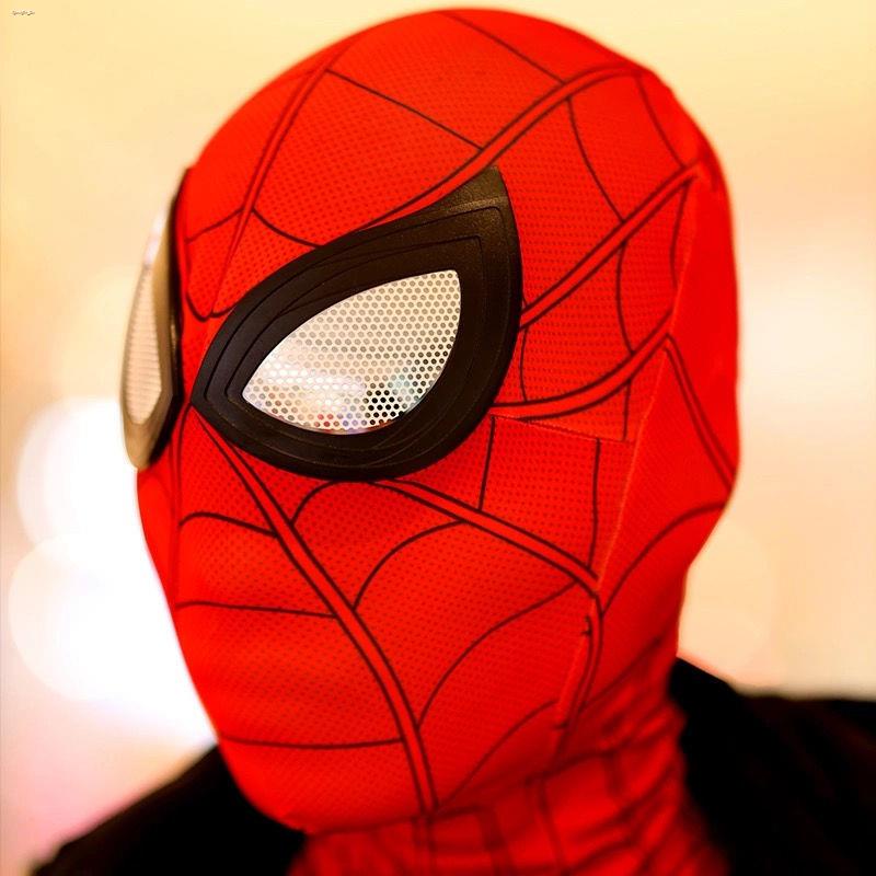 ♤Douyin Spiderman Mũ đội đầu Đôi mắt có thể di chuyển Trẻ em Người lớn Phi thường Màu đen Người nhện Hài hước Deadpool M