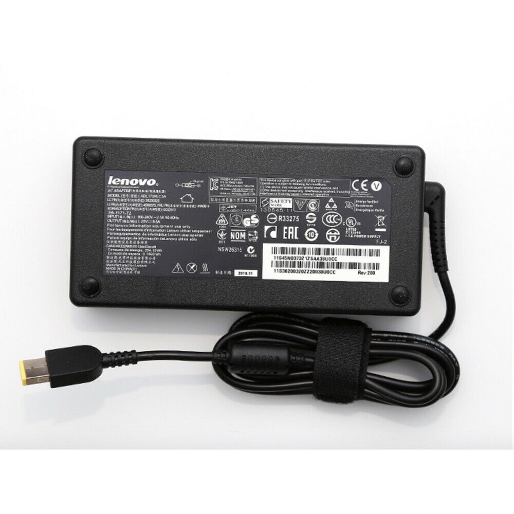 Bộ nguồn sạc adapter laptop Lenovo 135W/150W/170W 20V công suất cao (Chân vuông kiểu USB)