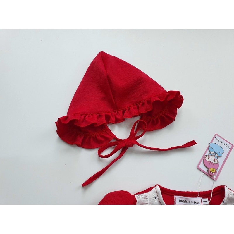 Body đỏ mận cộc tay cho bé