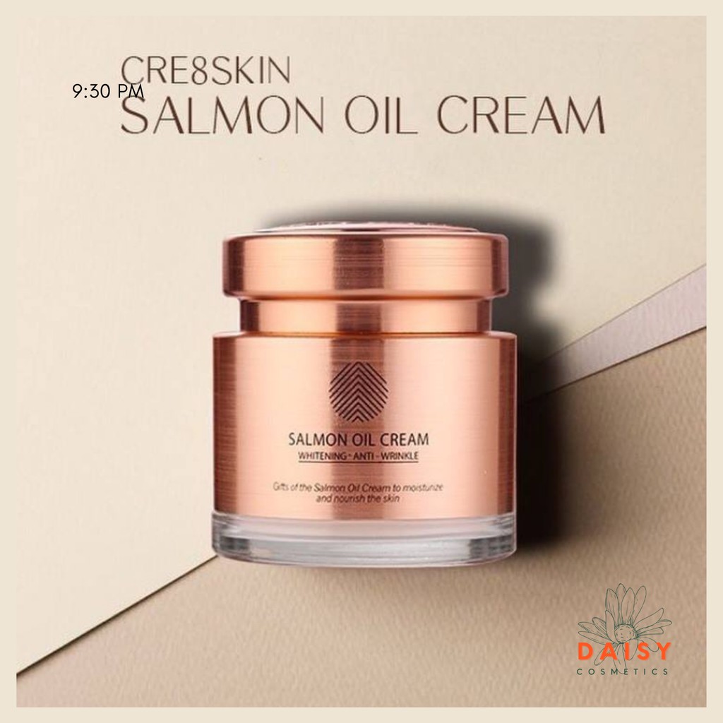 Kem dưỡng da cá hồi Salmon Oil Cream Cre8skin | Kem dưỡng cao cấp chống lão hóa