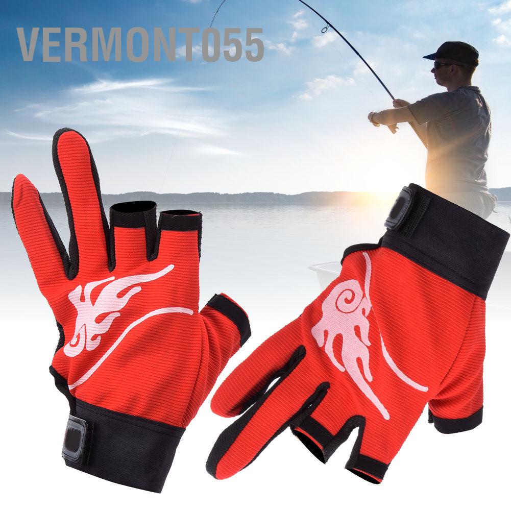 Vermont055 Neoprene Breathable Comfortable Non slip 3 Fingerless Sports Fishing Protective Gloves Outdoor Equipment