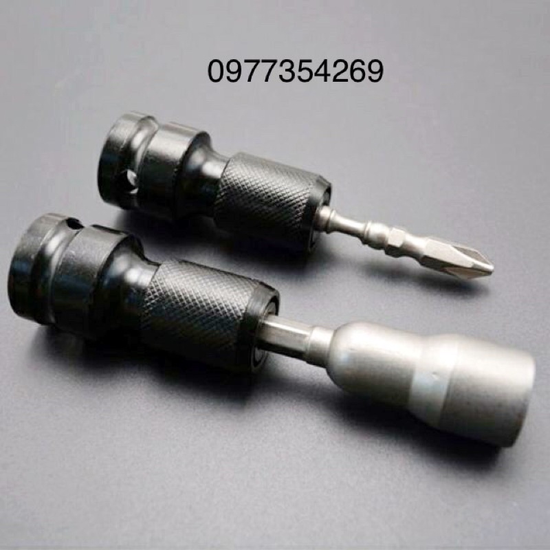 Đầu chuyển đổi Bulong 1/2 sang bắt vít lục giác 6.35mm