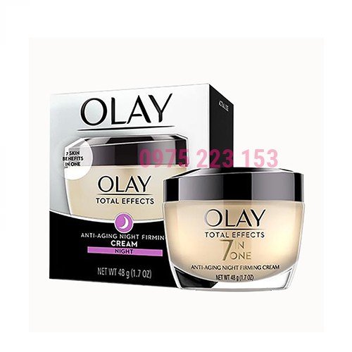 Kem dưỡng da ngừa lão hóa 7in1 Anti Ageing Olay Total Effects Night Cream Normal 50g