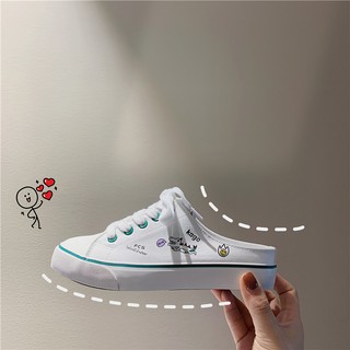 <FULLBOX> GIÀY MULE HỌA TIẾT KID