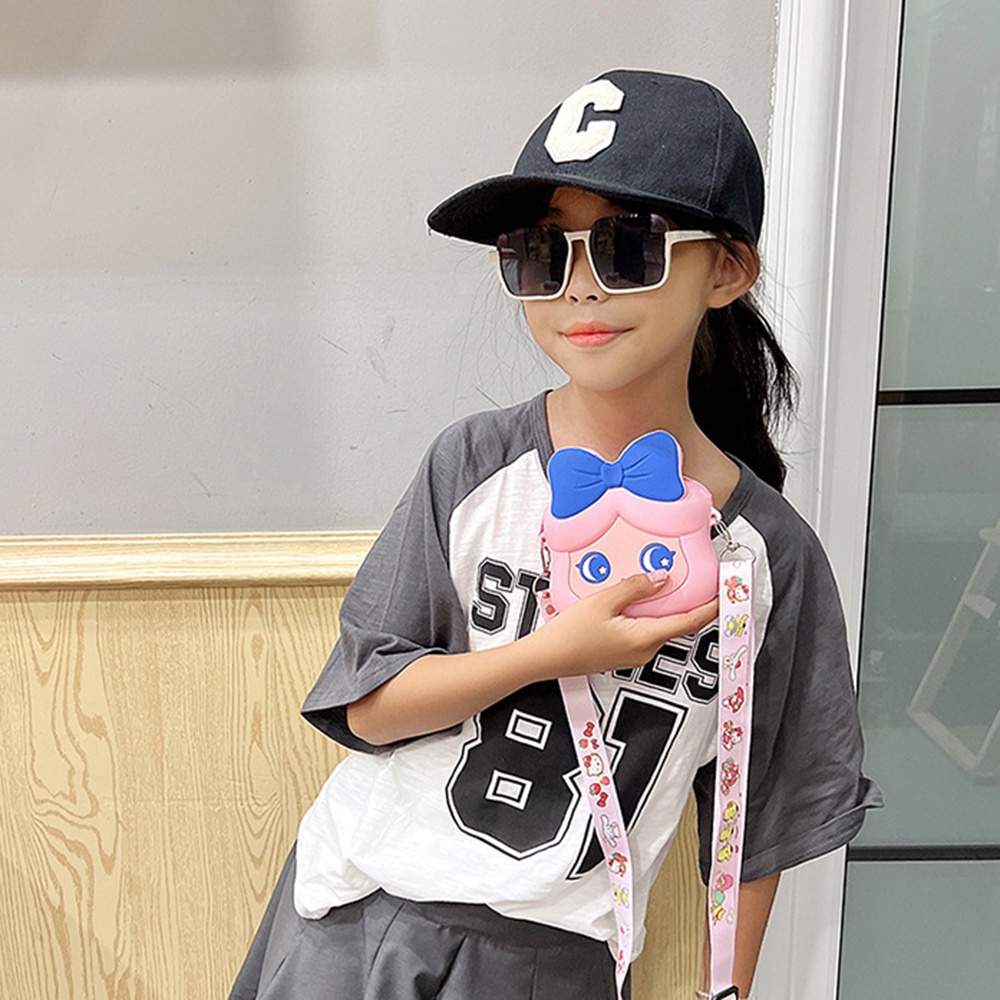 Túi Đeo Vai Đựng Tiền Xu Bằng Silicon Hình Hello Kitty Disney Dễ Thương Cho Bé Gái