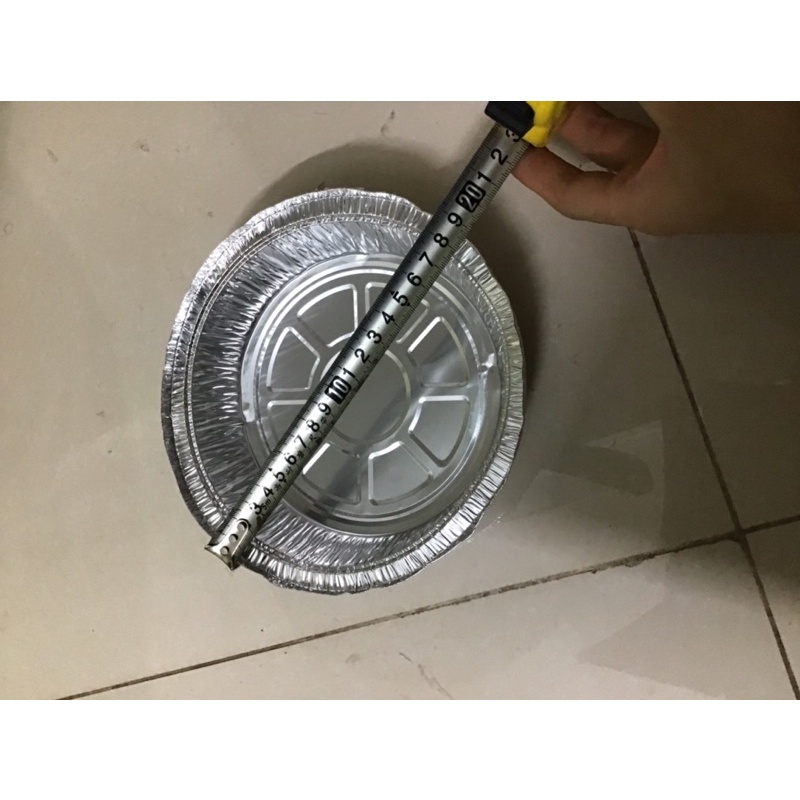 30 Khay giấy bạc nồi chiên không dầu 19cm x 4cm