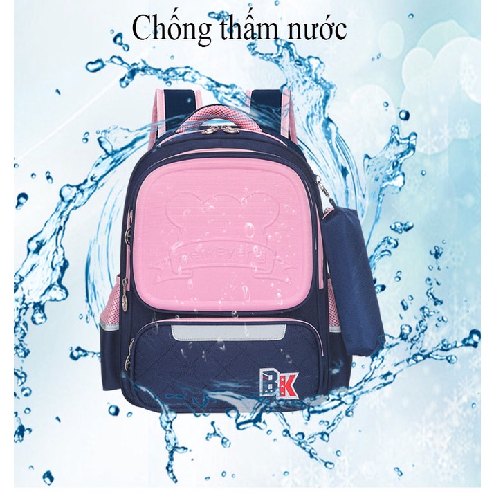 [Hot trend -cho bé từ lớp 3 - 9] Balo Đi Học Cho Bé Trai, Cặp Học Sinh Beikeyang Cao Cấp Cho Bé Trai, Có Dải Phản Quang