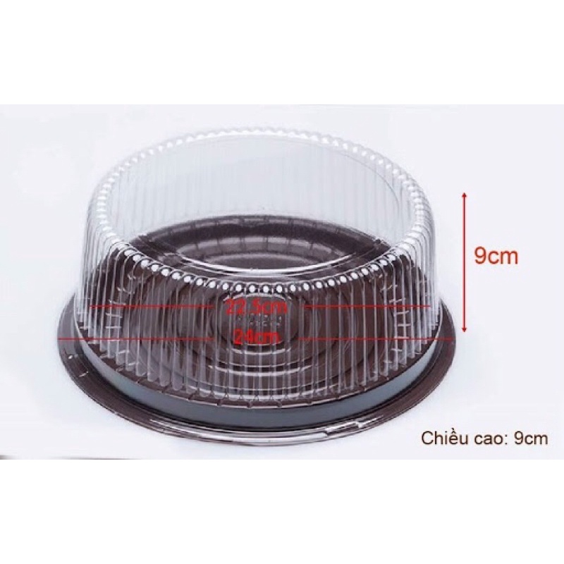 Hộp Nhựa Đế Đen A024