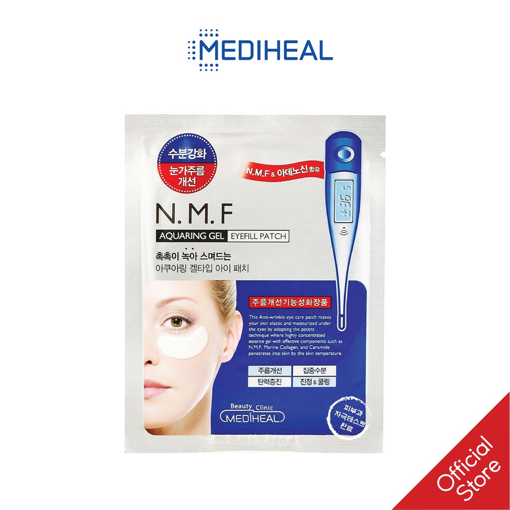 ặt Nạ Cấp Ẩm Cho Vùng Mắt Mediheal N.M.F Aquaring Gel Eye Fill Patch Hộp 5 Miếng