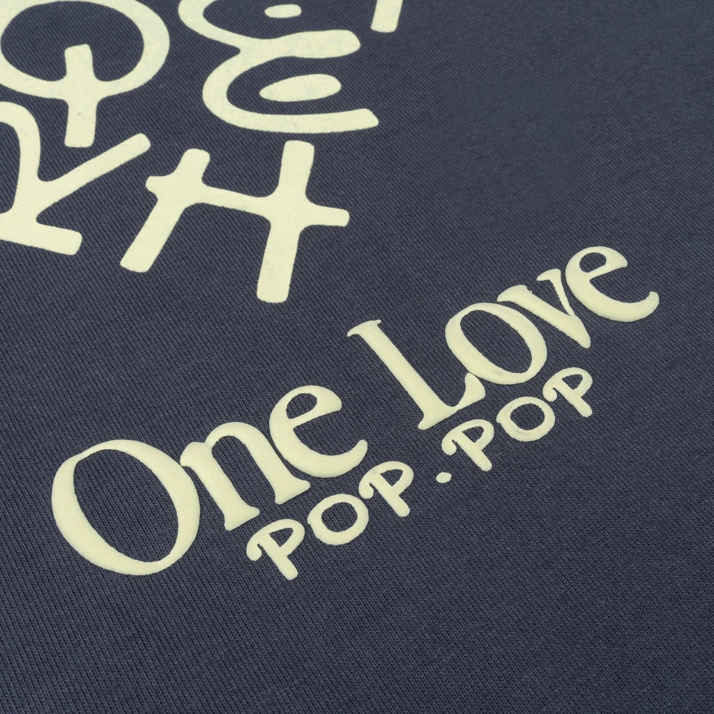 Áo Thun POPPOP ONE LOVE T-SHIRT NAVY WASH