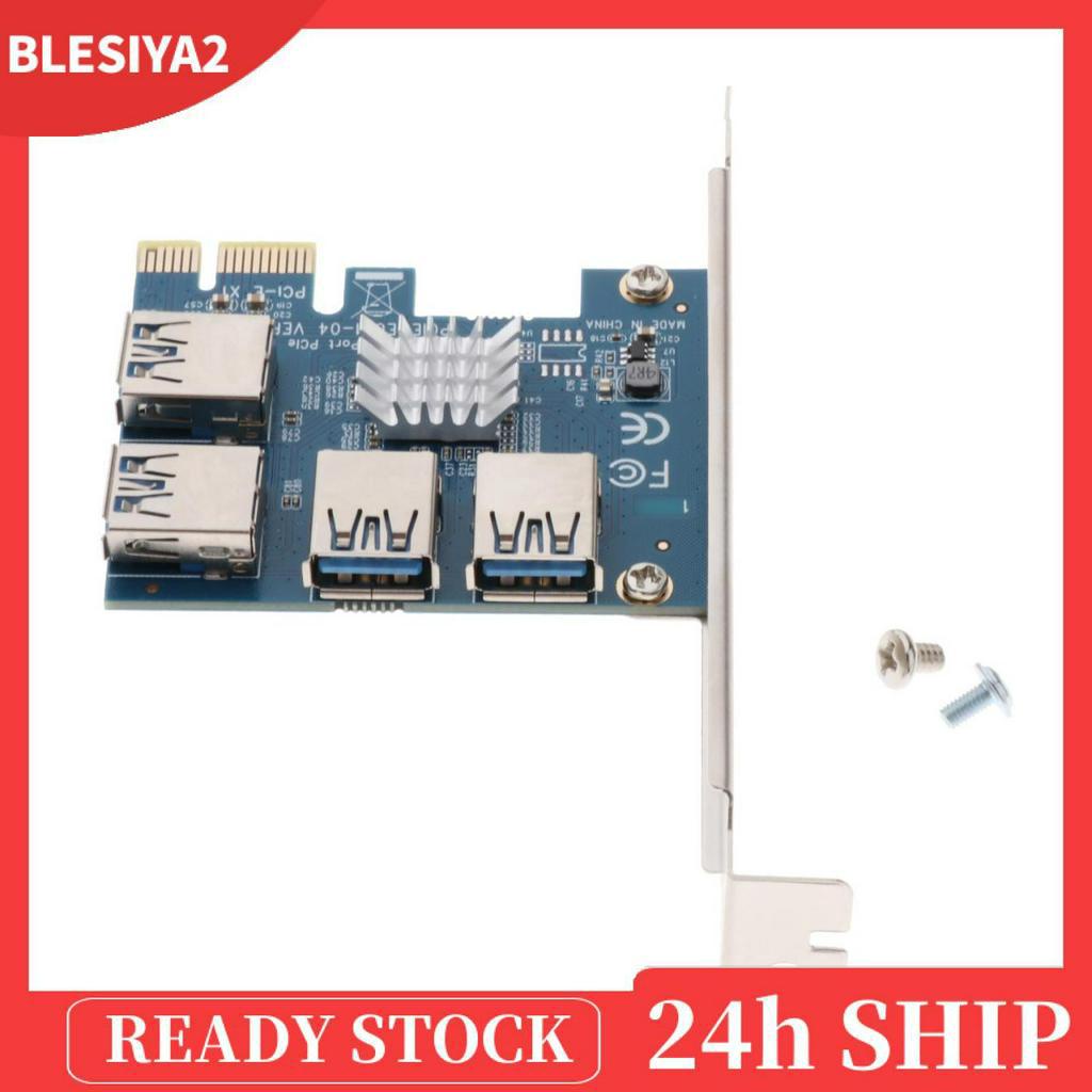 Card Chuyển Đổi PCI-E 1 Sang 4 USB 3.0 PCIE Express 16X Kèm Phụ Kiện