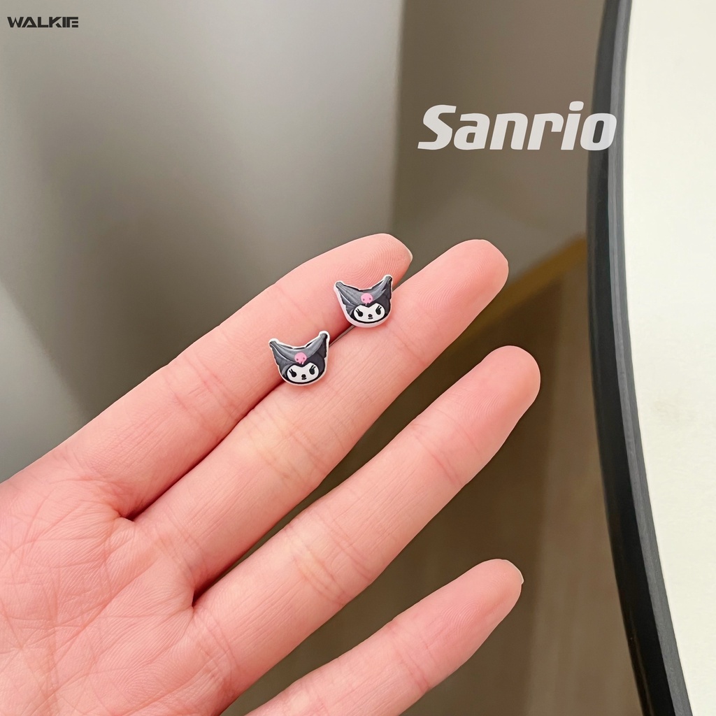 Bông Tai Hoạt Hình MyMelody Cinnamoroll Kuromi Kitty Dễ Thương Cho Nữ