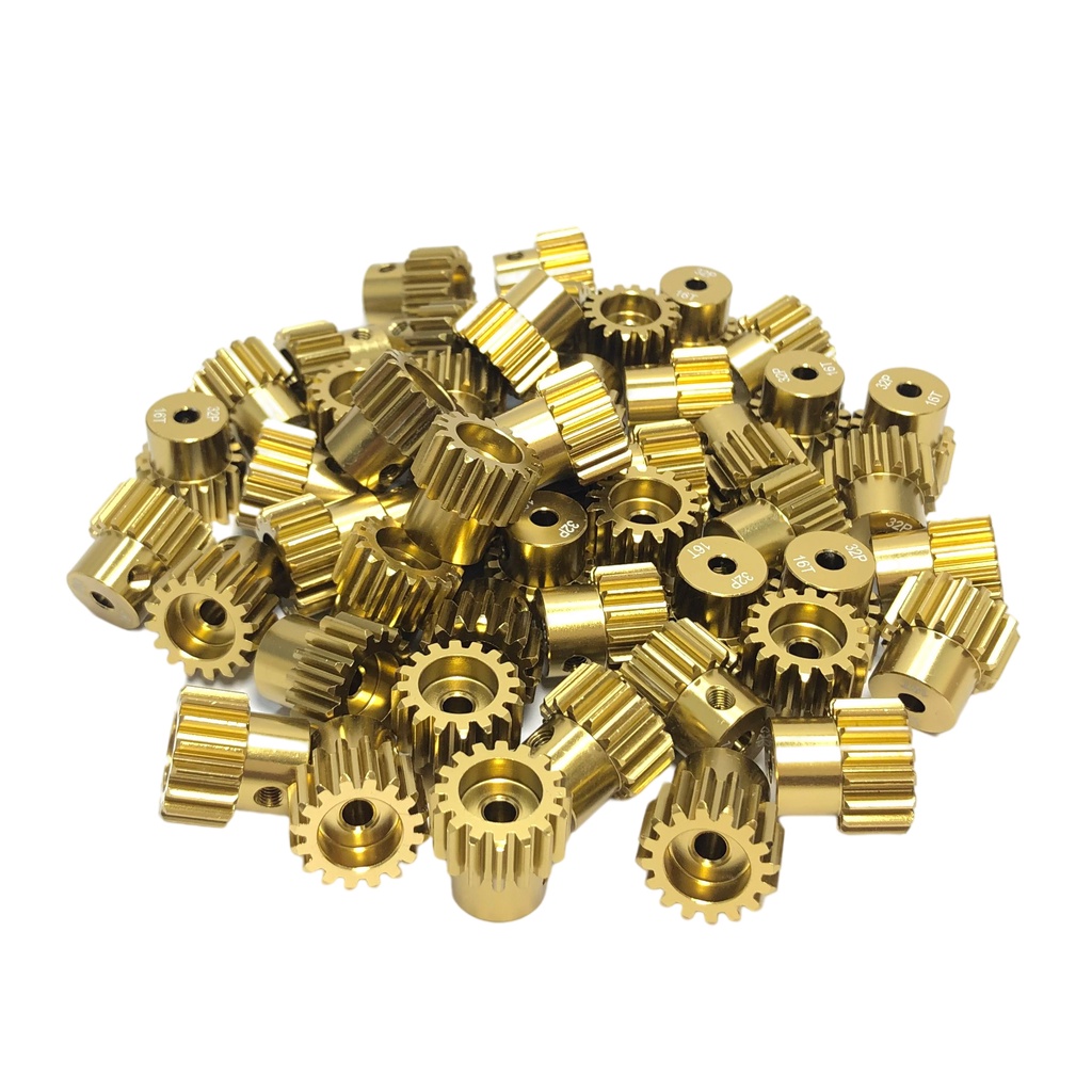 Bánh Răng Hộp Số Bằng Hợp Kim Nhôm 32P M0.8 3.175mm 12T 13T 14T 15T 16T 17T 18T 19T 20T Cho Mô Hình Xe 1/10