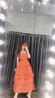 Váy maxi tầng