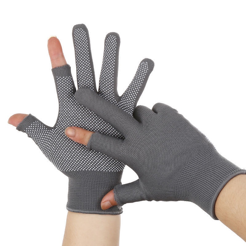 Đôi găng tay lái xe chống trượt hở 2 ngón có thể chạm màn hình cảm ứng cho nam và nữ